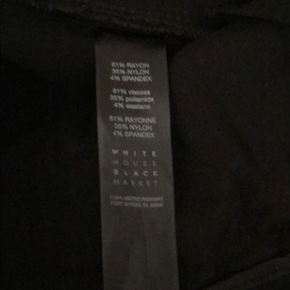 WHITE HOUSE BLACK MARKET black pants/slacks - Picture 7 of 7